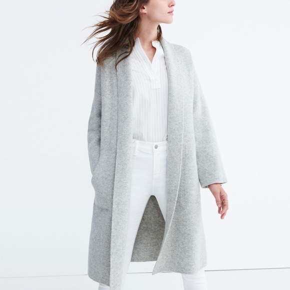 Madewell Sweaters - Madewell Rivington Grey Sweater Coat
